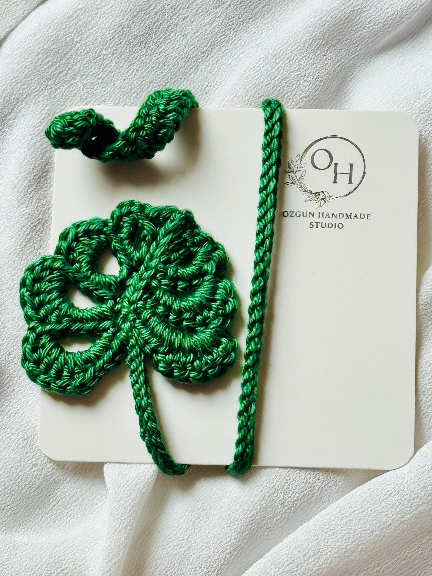 Monstera Leaf Crochet Bookmark