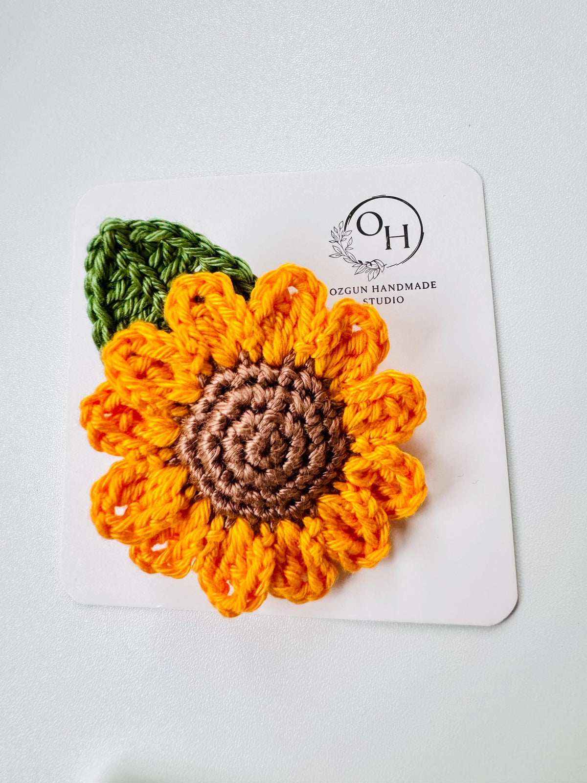 Sunflower Brooch and Earrings Set, Micro Crochet Earrings, Sterling Silver Hooks __etsy:7722155486