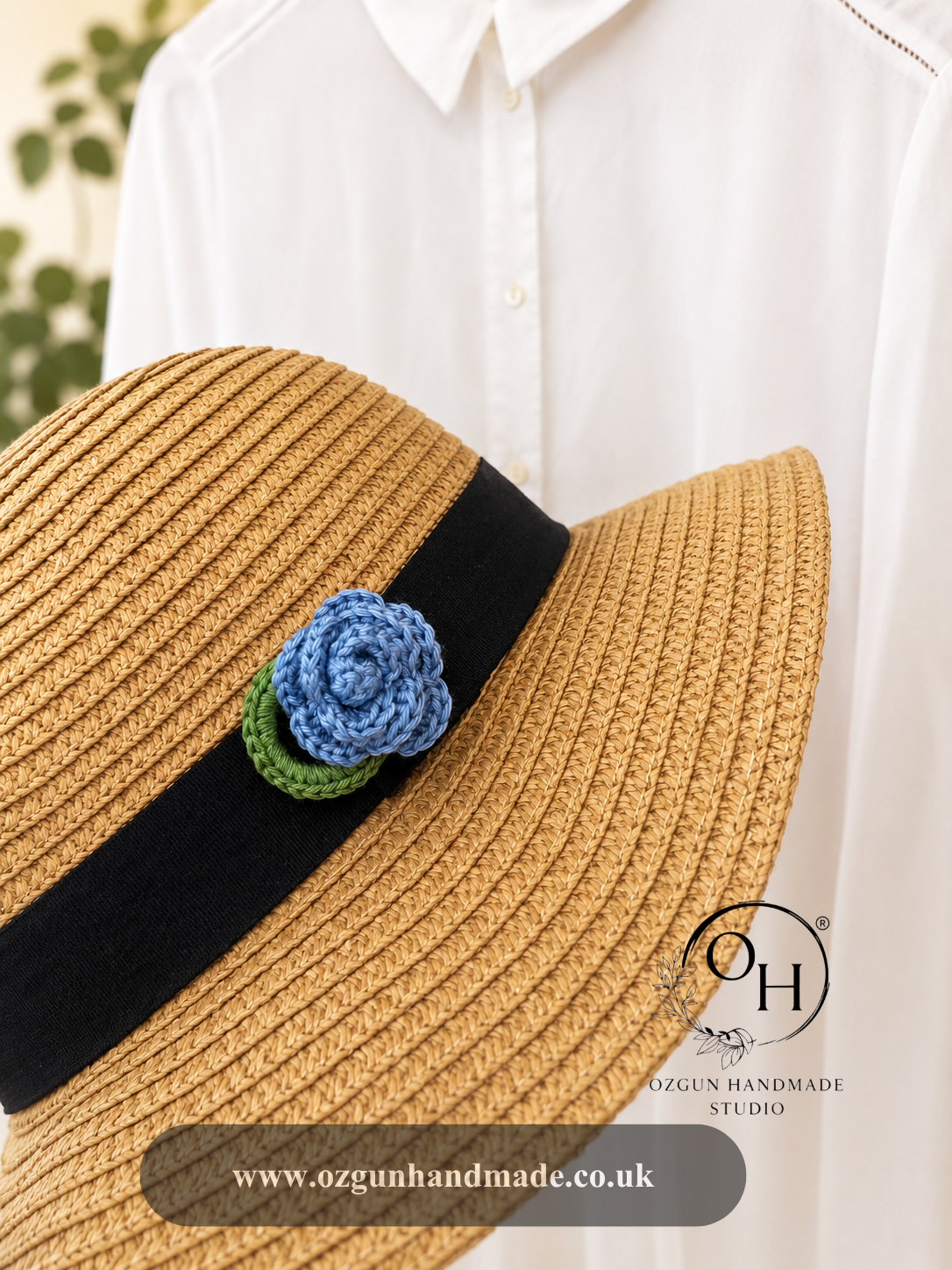 Crochet Rose Eye Glasses Holder Brooch – Hidden Loop Floral Eyeglass Holder