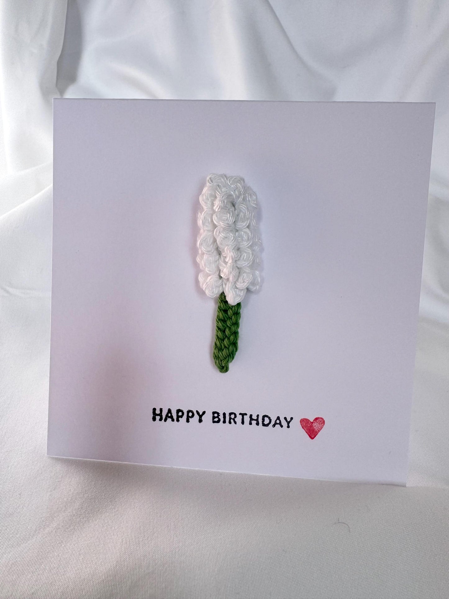 Crochet Lavender Flower Card, Botanical Gift, Removable Keepsake Magnet __etsy:7953528004