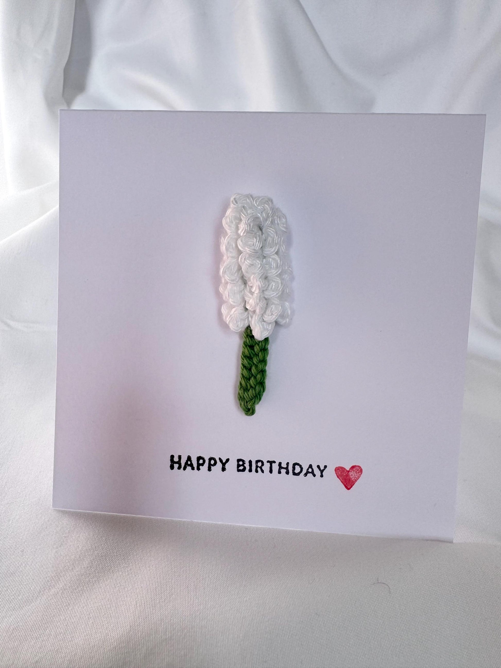 Crochet Lavender Flower Card, Botanical Gift, Removable Keepsake Magnet __etsy:7953528004