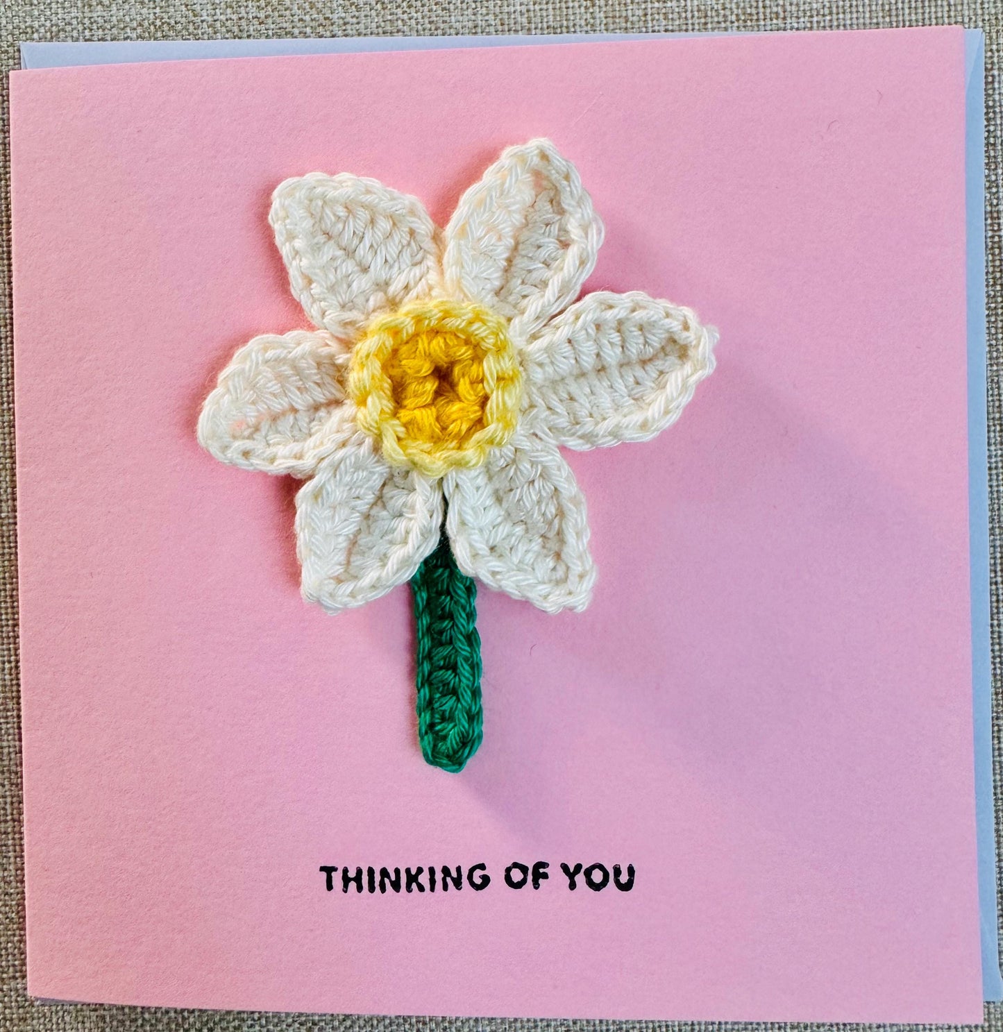 Daffodil Greeting Card – Handmade Keepsake Gift, Blank Inside - choose your message
