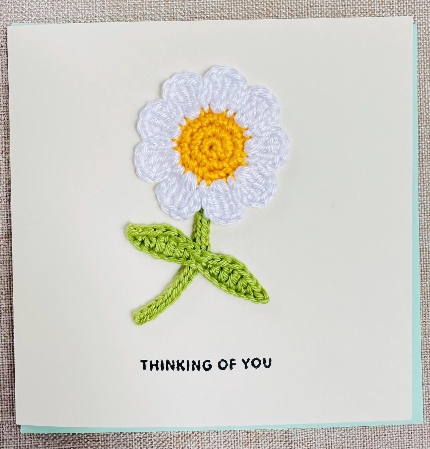 Daisy Greeting Card – Handmade Keepsake Gift, Blank Inside - choose your message