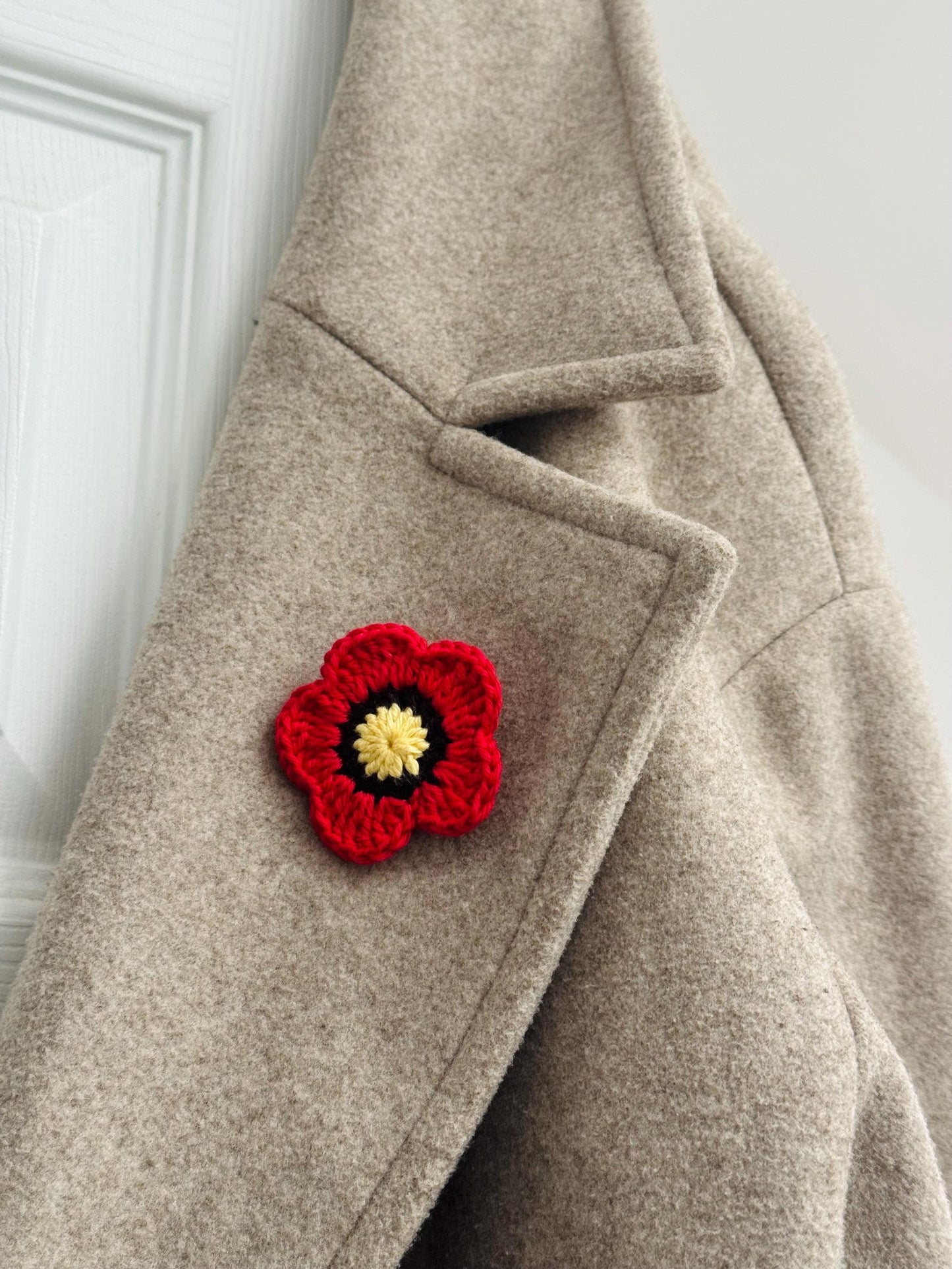 Handmade Crochet Flower Brooch