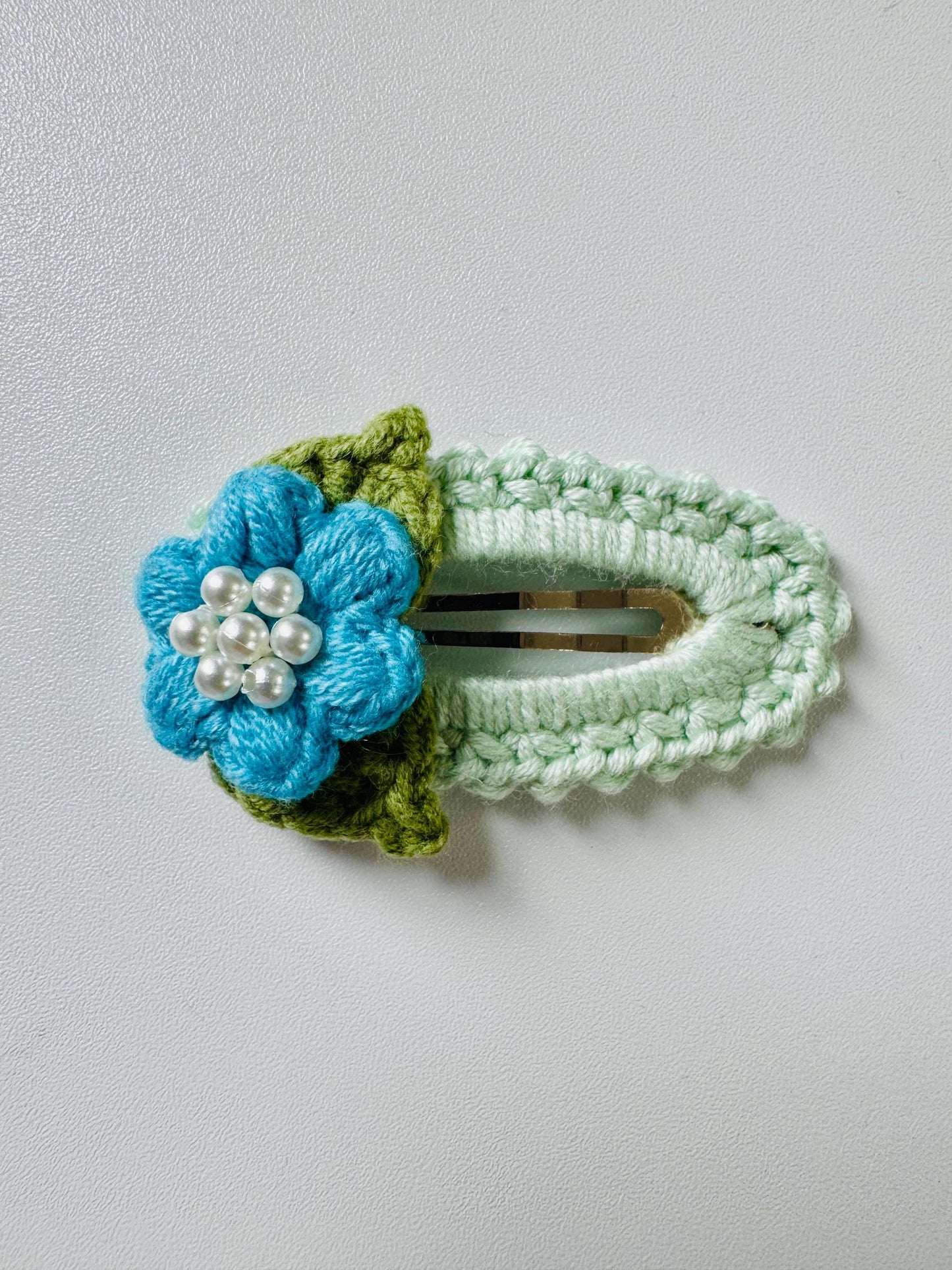 Handmade Crochet Flower Hair Clip – Choose Your Favorite Color __etsy:6916722444