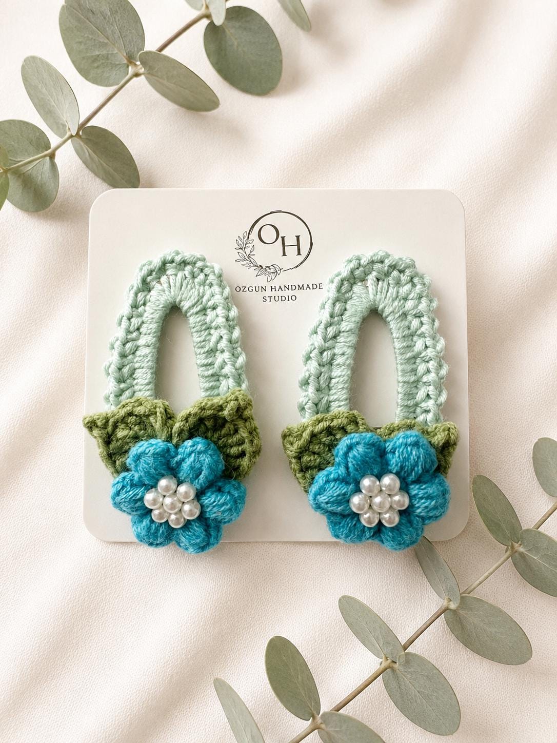 Handmade Crochet Flower Hair Clip – Choose Your Favorite Color __etsy:8145818447