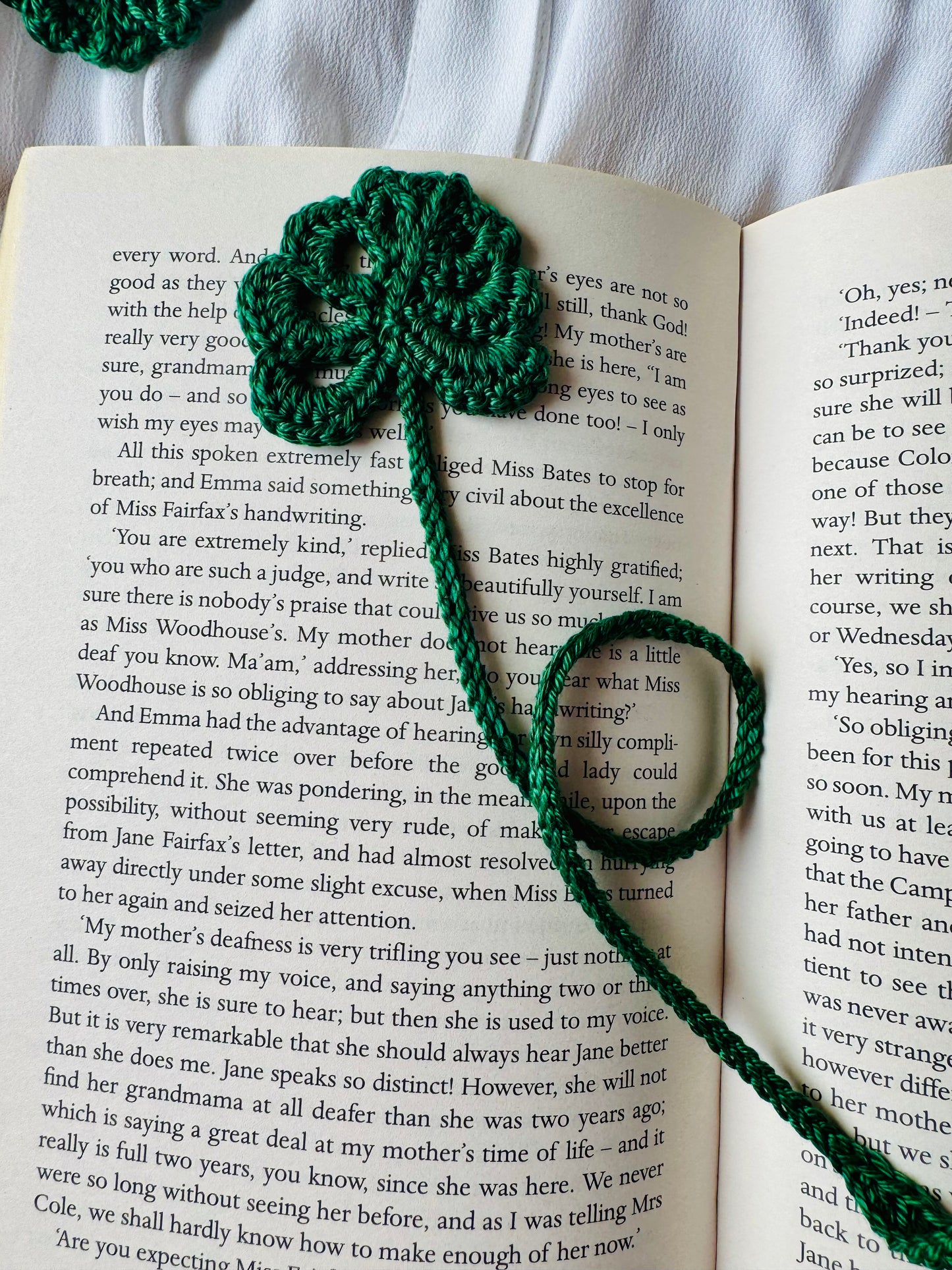 Monstera Leaf Crochet Bookmark