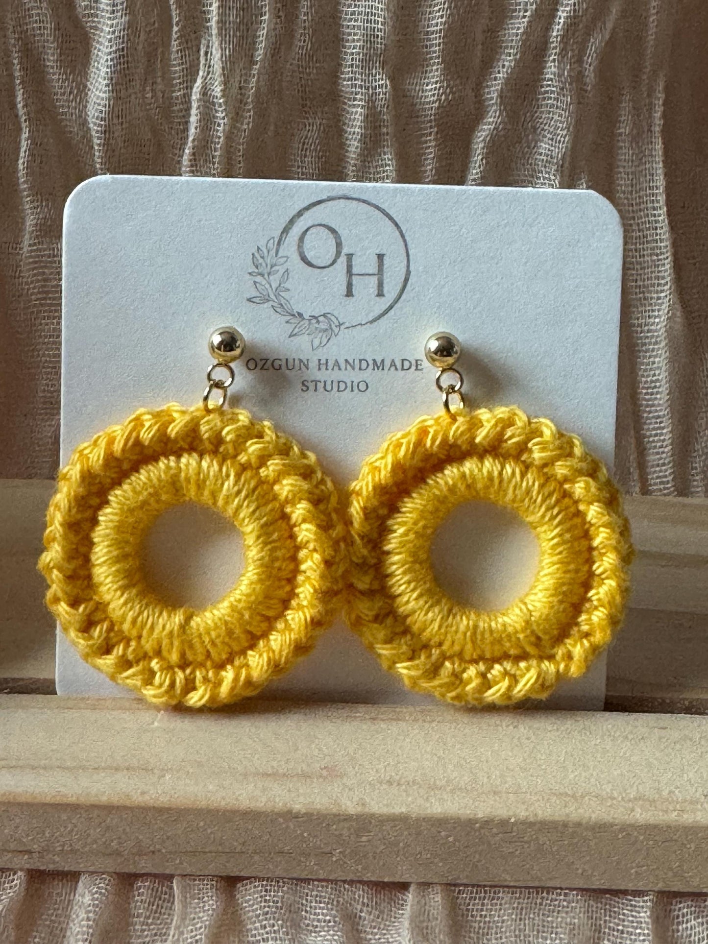 Mini Crochet Hook Earrings – Colourful Lightweight Handmade Earrings