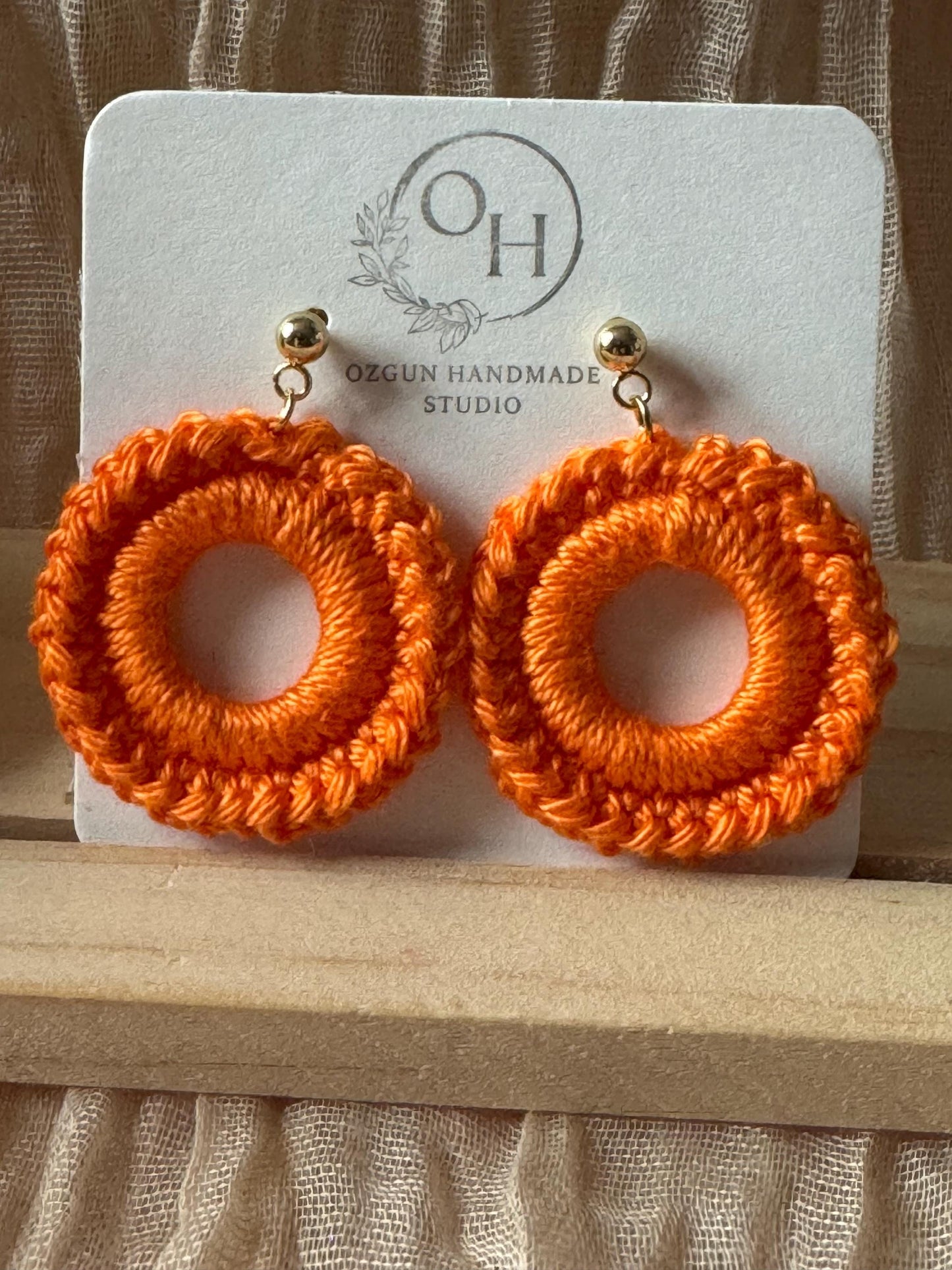 Mini Crochet Hook Earrings – Colourful Lightweight Handmade Earrings