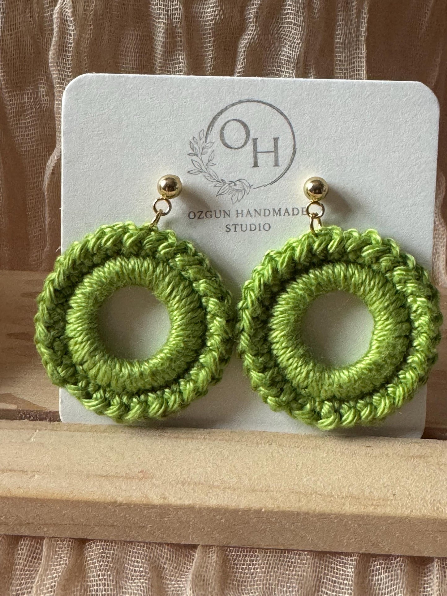 Mini Crochet Hook Earrings – Colourful Lightweight Handmade Earrings