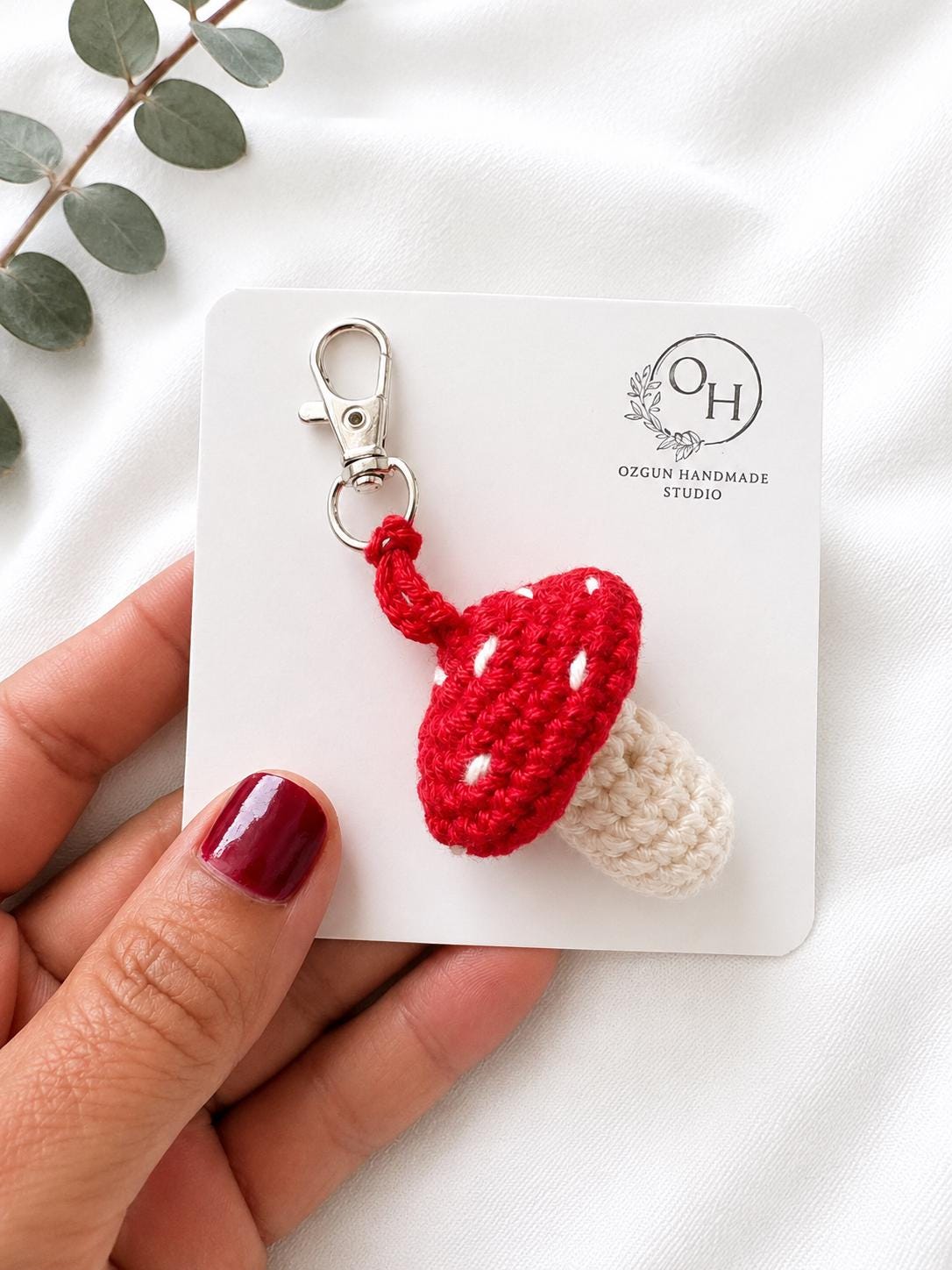 Crochet Mushroom Brooch, Toadstool Pin, Amanita Muscaria Brooch, Cottagecore Woodland Gift, Handmade Crochet Mushroom Accessory __etsy:8086205456