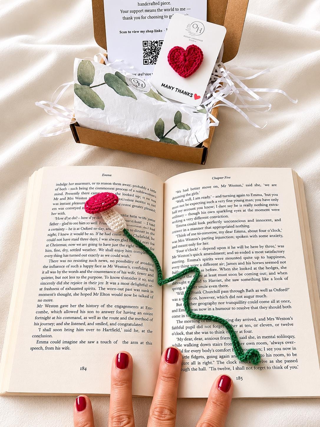 Mushroom Crochet Keychain – Handmade Botanical Bag Charm __etsy:8107581710