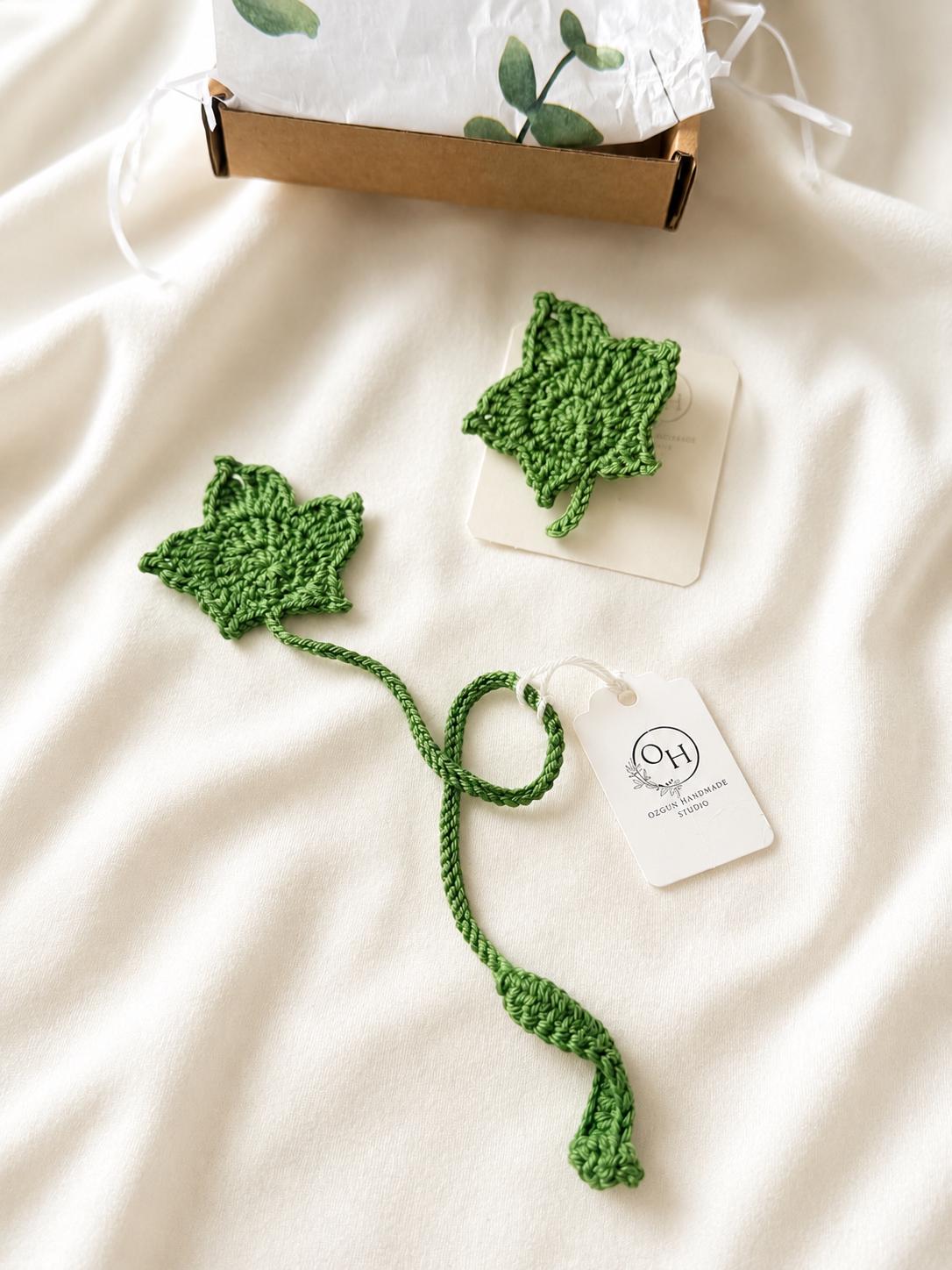 Maple Leaf Crochet Brooch – Handmade Botanical Brooch – Plant Lover Gift __etsy:8128950361