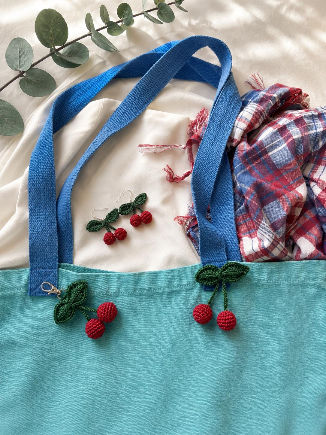 Cherry Bliss Collection – Matching Earrings & Brooch Set __etsy:8133746209