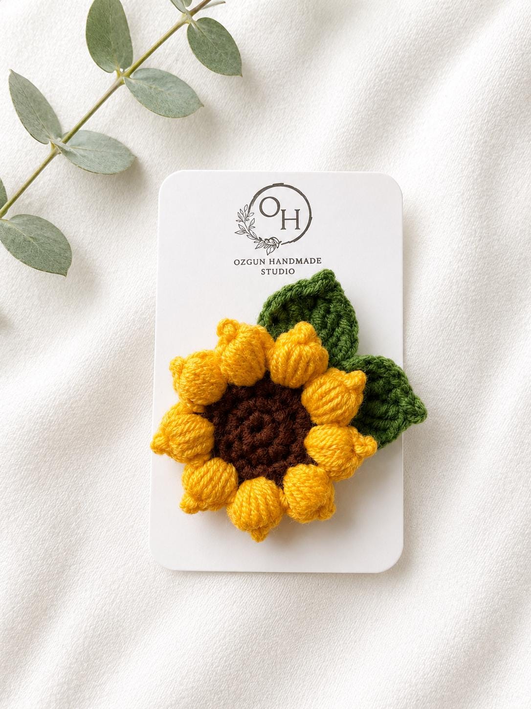 Crochet Sunflower or Daisy Hair Clip __etsy:8176568729